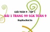 Giải bài 1 trang 99 SGK Toán 9 tập 1